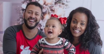 Roberta Rodrigues,, o marido e a filha (Foto: Reprodução/Instagram)