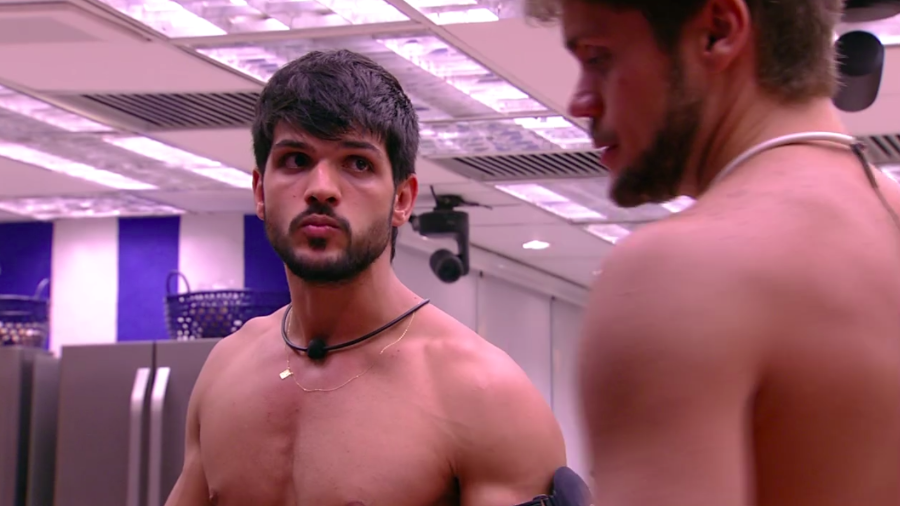 Lucas e Breno no BBB18 (Foto: Reprodução)