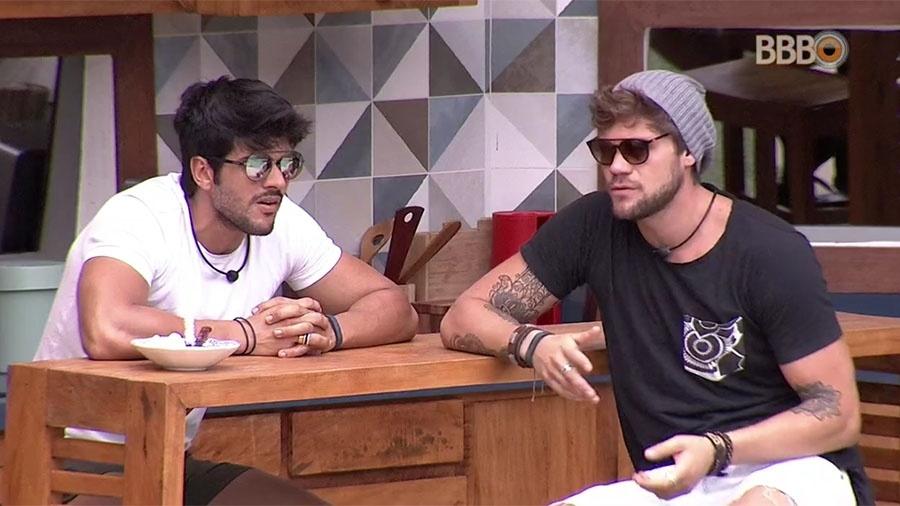 Lucas e Breno no BBB18 (Foto: Divulgação)