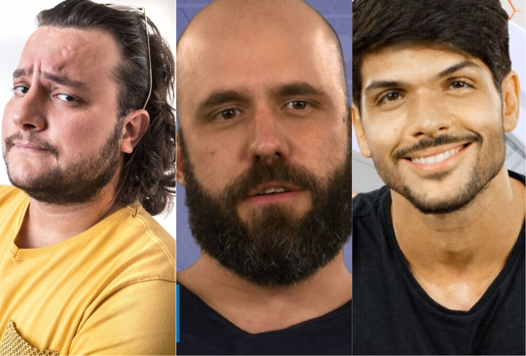 Diego, Caruso e Lucas estão no paredão no BBB18 (Foto montagem: TV Foco)