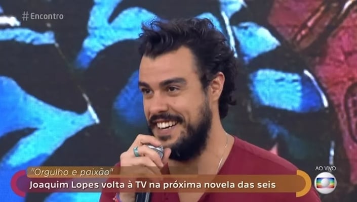 Joaquim Lopes em participação no Encontro. (Foto: Reprodução/TV Globo)