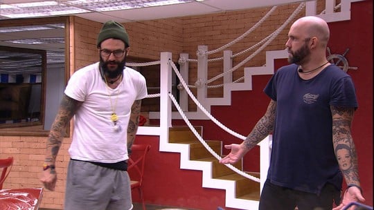 Caruso e Wagner no BBB18 (Foto: Reprodução)