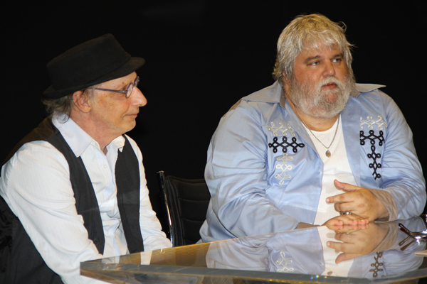 Arnaldo Saccomani e Miranda (Foto: Carol Soares/SBT)