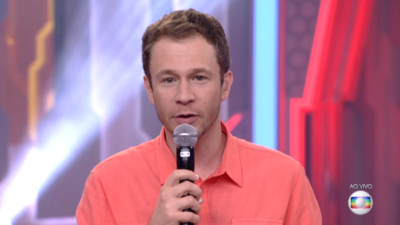O apresentador Tiago Leifert no BBB18
(Foto: Reprodução/Globo)