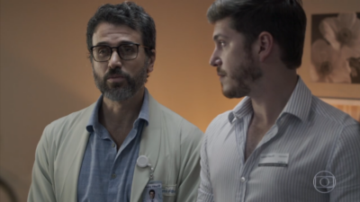 Samuel (Eriberto Leão) em cena de O Outro Lado do Paraíso
(Foto: Reprodução/Globo)