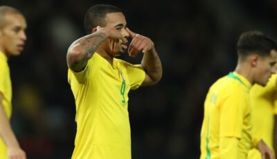 O atacante no jogo amistoso entre Brasil x Alemanha
(Foto Lucas Figueiredo/CBF)