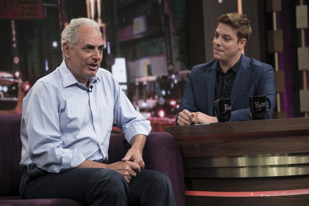 William Waack deu primeira entrevista em um programa de TV após demissão da Globo (Foto Edu Ribeiro/RecordTV)