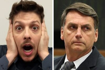 Porchat e Bolsonaro. Foto - montagem - TV Foco.