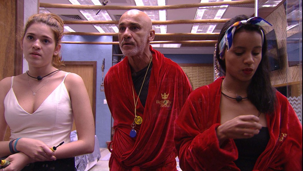 Ayrton, Gleici e Ana Clara são os líderes do BBB18 (Foto: TV Globo)