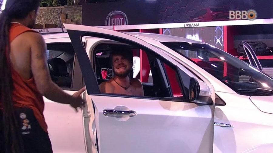 Breno chora após eliminação (Foto: TV Globo)