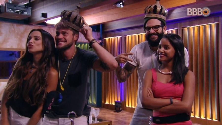 Breno, Paula, Wagner e Gleici no BBB18 (Foto: Divulgação)