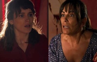 Clara e Beth em cena forte de O Outro Lado do Paraíso (Foto: Reprodução)