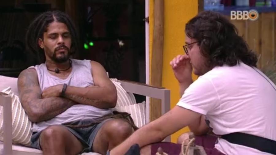 Diego conversa com brothers sobre Breno no BBB18 (Foto: Reprodução)