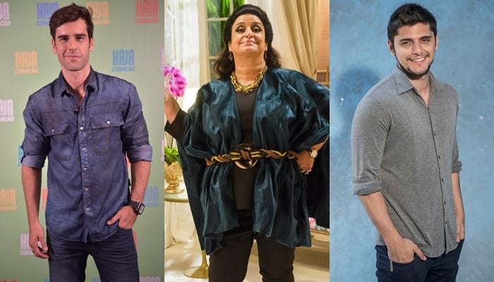Marcos Pitombo, Grace Gianoukas e Bruno Gissoni (Foto: Globo/Caiuá Franco/João Miguel Júnior/Montagem)