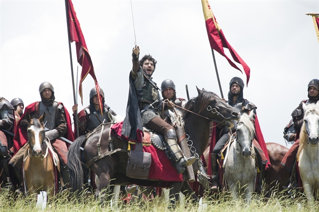 Batalha entre Artena e Montemor (Foto: Globo/Marília Cabral)