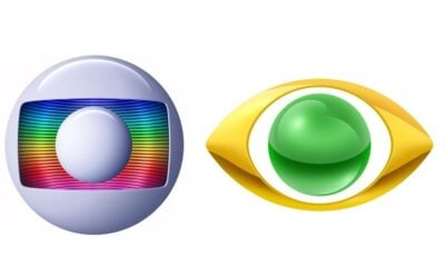 Globo e Band. Foto - montagem.