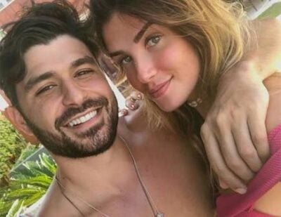 Aline e o ex namorado (Foto: Divulgação)