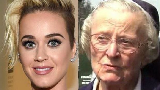 Katy Perry e Catherine Rose Holzman (Foto: Montagem)