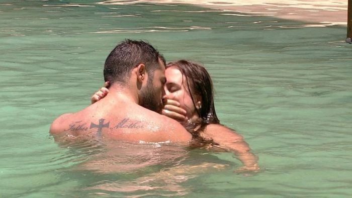 Kaysar romanceou Patrícia dentro da casa (Foto: Divulgação/Globo)