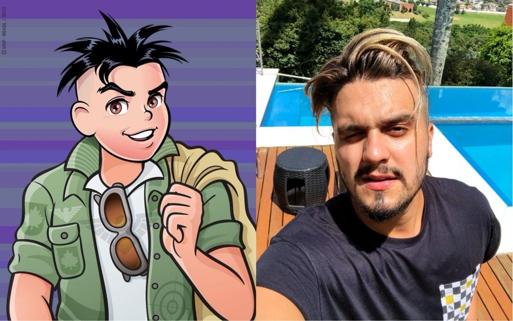 Luan Santana foi comparado a Cebolinha (Foto: Reprodução)