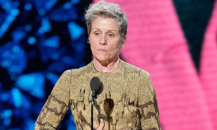 Frances McDormand fez discurso feminista ao receber Oscar de Melhor Atriz. (Foto: Divulgação)