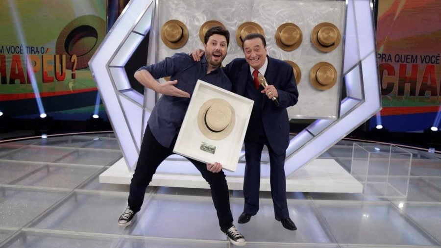 Danilo Gentili foi convidado do Programa Raul Gil (Foto: Divulgação/SBT)