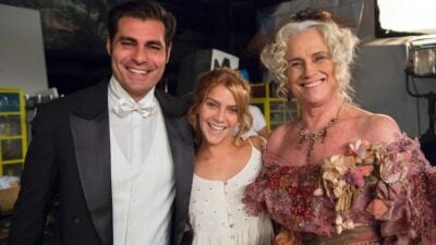 Os atores Isabella Santoni, Thiago Lacerda e Vera Holtz. (Foto: Estevam Avellar/TV Globo)