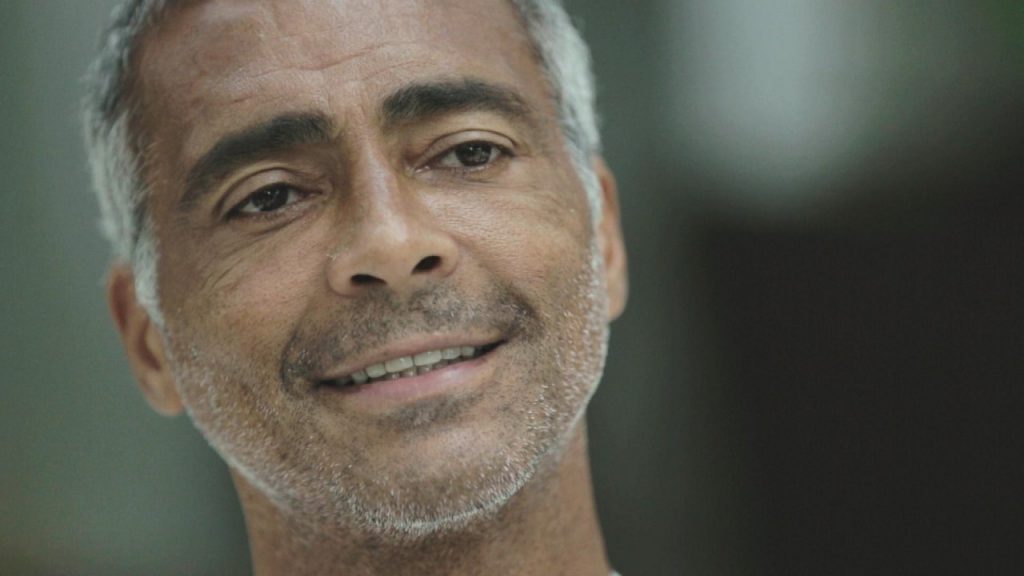 Romário na estreia de Meu Lance na Copa, na Globo (Foto: Globo/Divulgação)