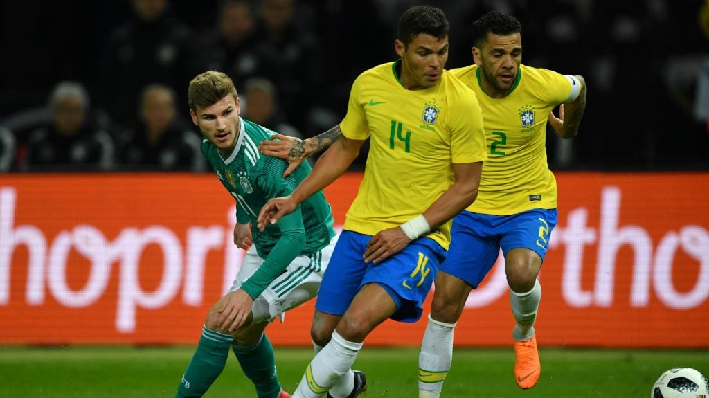 Brasil e Alemanha se encontraram pela primeira vez após histórico 7 x 1 (Foto: Reprodução)