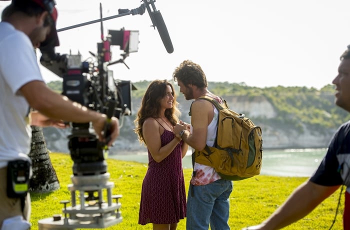 Giovanna Antonelli (Luzia) e Emílio Dantas (Beto) gravam cena de Segundo Sol (Foto: João Cotta/ Globo)