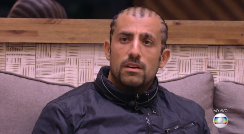 O brother Kaysar Dadour durante o BBB18 (Foto: Reprodução/Globo)