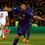 O atacante Luis Suárez na partida entre Barcelona x Roma
(Foto: Juan Medina/Reuters)