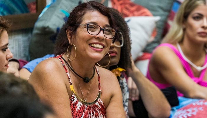 A ex-sister Mara Telles durante sua participação no BBB18 (Foto: Globo/Paulo Belote)