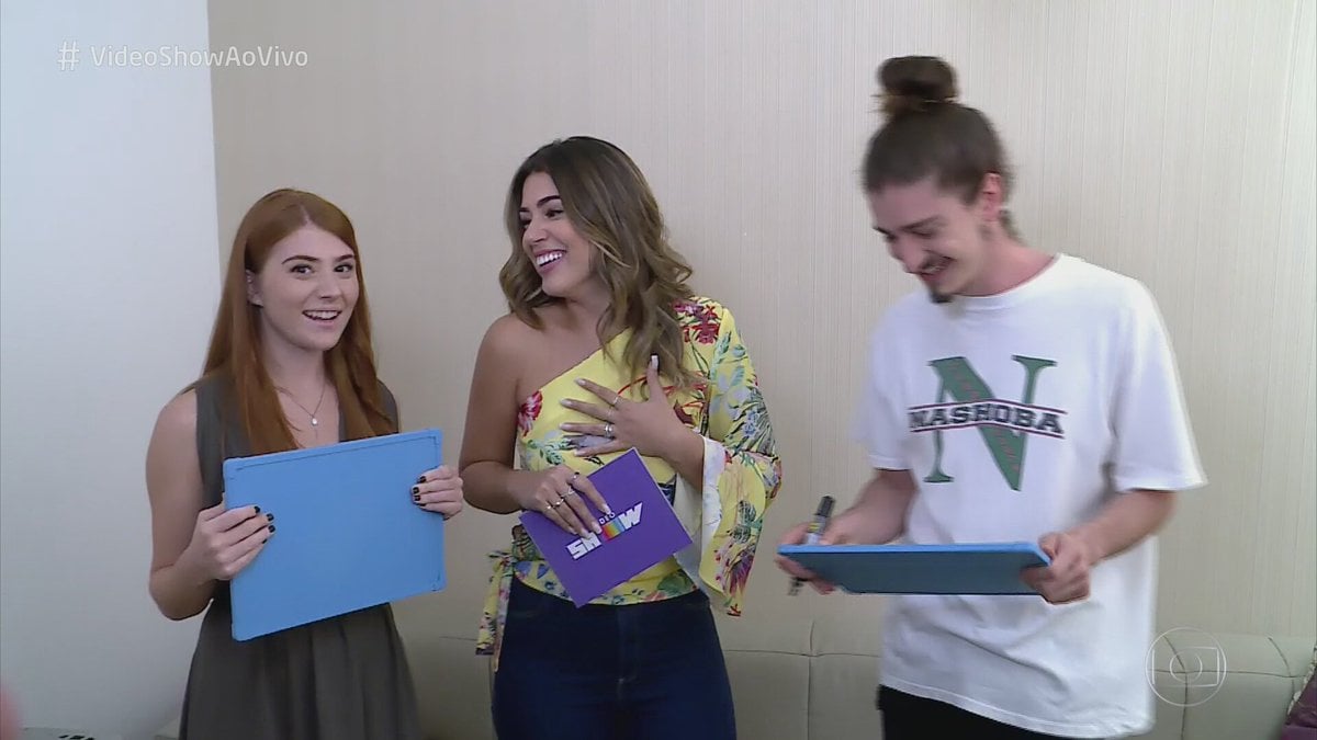 Vivian Amorim estreia no Vídeo Show (Foto: Reprodução)