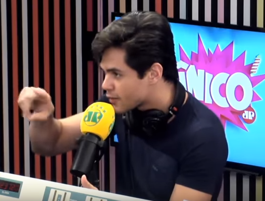 Lucas Veloso na Jovem Pan (Foto: Reprodução)