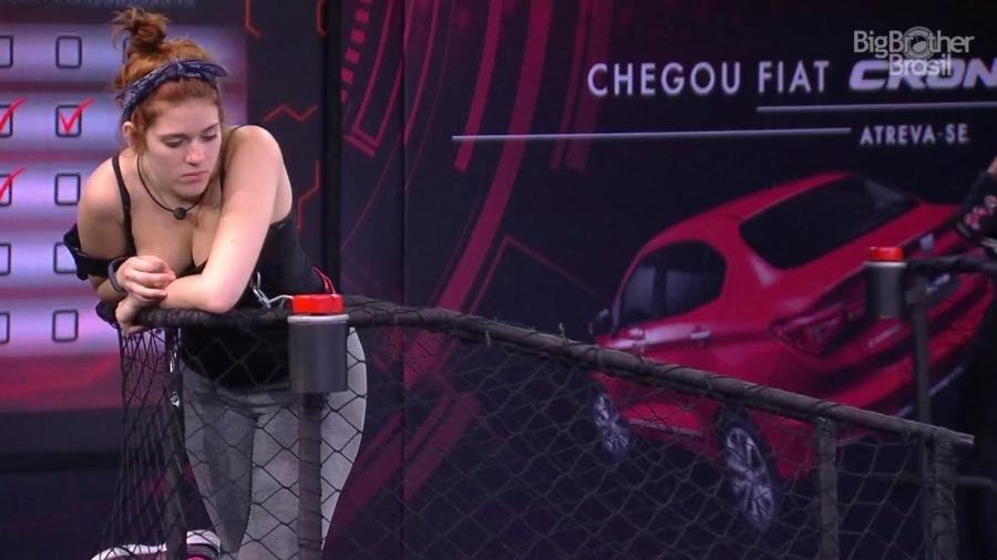 Ana Clara demonstrou irritação com a prova (Foto: TV Globo)
