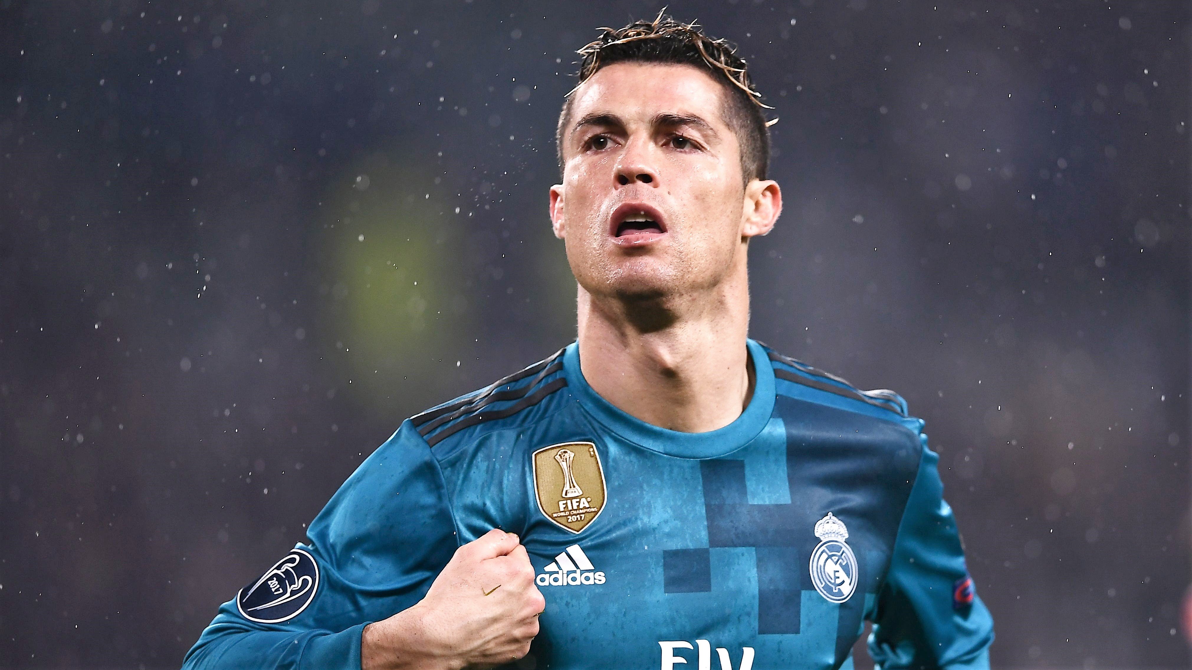Cristiano Ronaldo na partida entre Juventus x Real Madrid pela Liga dos Campeões (Foto: Marco Bertorello/AFP/Getty Images)