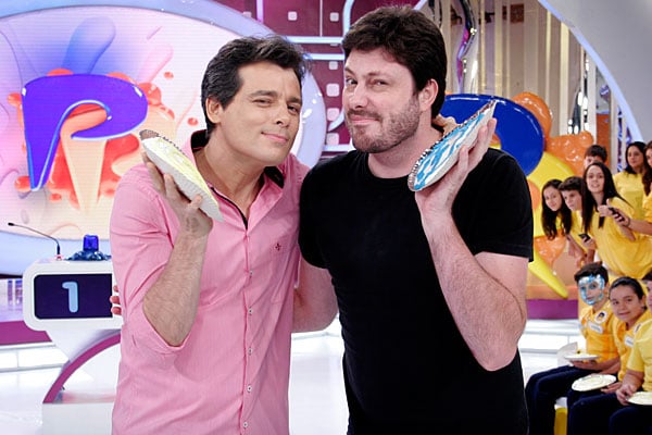 Danilo Gentili já levou tortada no Passa ou Repassa (Foto: Divulgação)