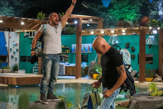Kaysar em sua eliminação do BBB18 (Foto: Globo/Paulo Belote)