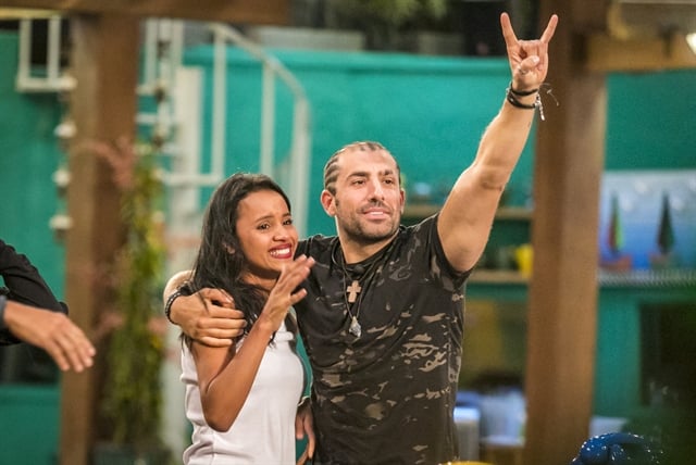 Gleici e Kaysar, finalistas do BBB18 (Foto: Globo/Paulo Belote)