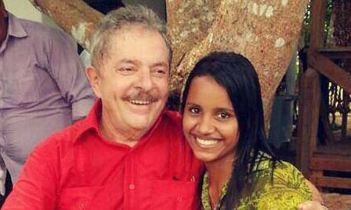 Ex-Gleice com Lula (Foto: Reprodução)