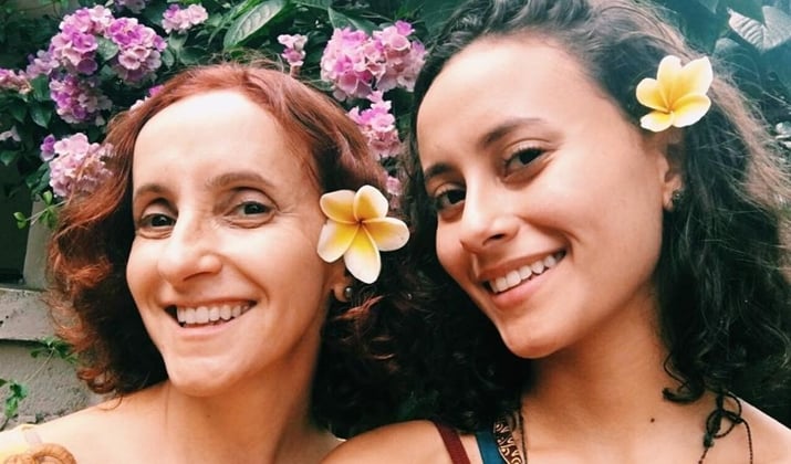 Gorete Milagres ao lado da filha, Alie. (Foto: Reprodução/Instagram)