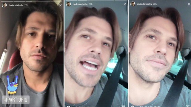 Dado Dolabella comemora volta para casa, no Rio, após prisão Foto: Reprodução/Instagram