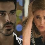 Xodó (Anderson Tomazini) e Sophia (Marieta Severo) em O Outro Lado do Paraíso
(Foto: Globo/Divulgação/Raquel Cunha)