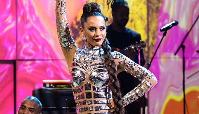 Taís Araújo em participação no Conversa com Bial (Foto: Globo/Ramón Vasconcelos)