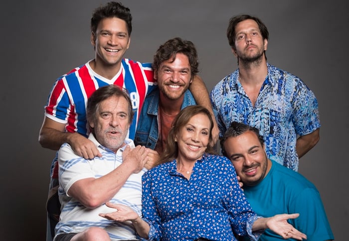 A família de Beto Falcão em Segundo Sol (Foto: Globo/João Cotta)