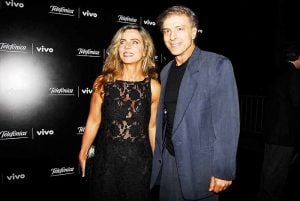 O casal Bruna Lombardi e Carlos Alberto Riccelli (Foto: Reprodução)