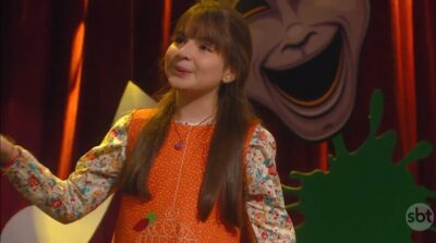 Poliana (Sophia Valverde) em cena de As Aventuras de Poliana
(Foto: Reprodução/SBT)