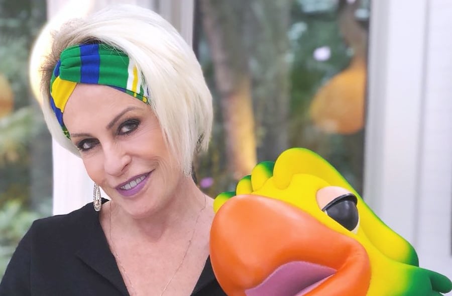 Ana Maria Braga pronta para torcer pelo Brasil (Foto: Reprodução/Twitter