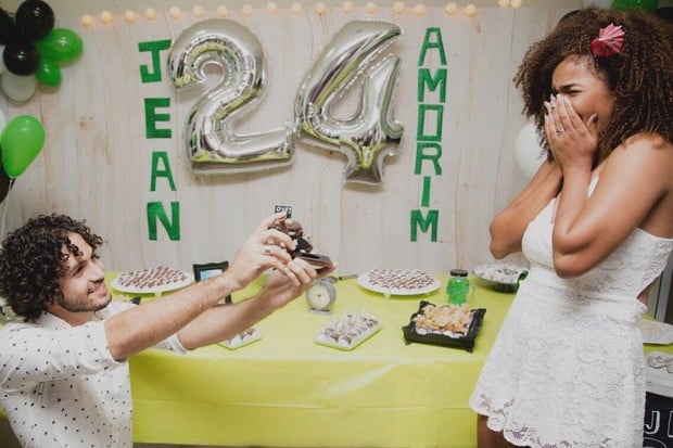 Jeniffer Nascimento e Jean Amorim (Foto: Reprodução)